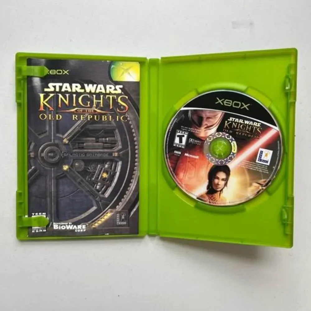 Star Wars Knights of the Old Republic 1 & 2 Xbox CIB Manuals w/Red Cards Tested